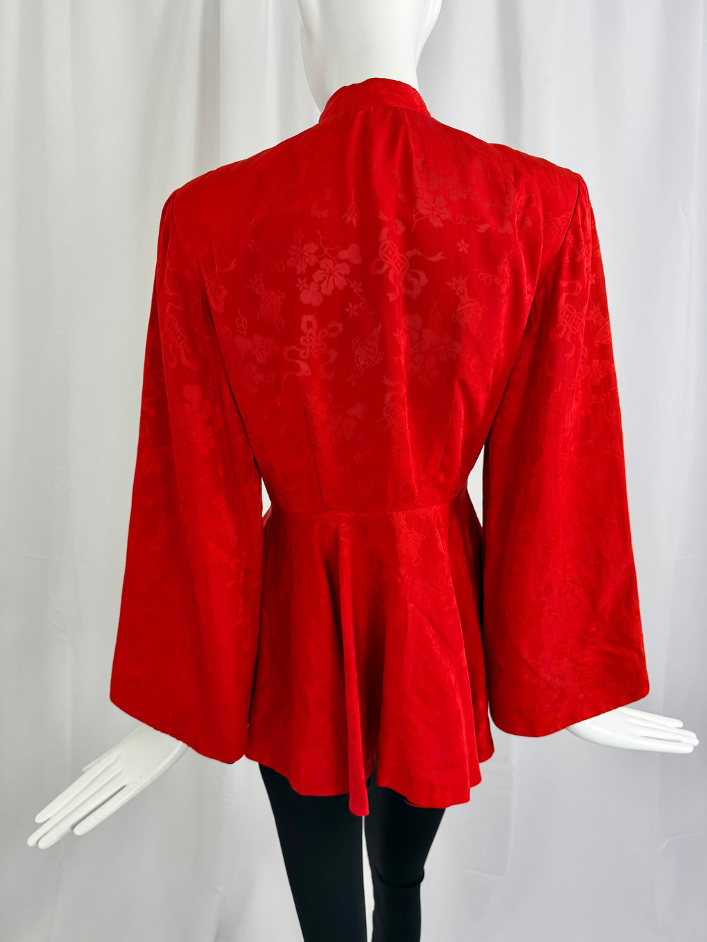40's Silk Brocade Top