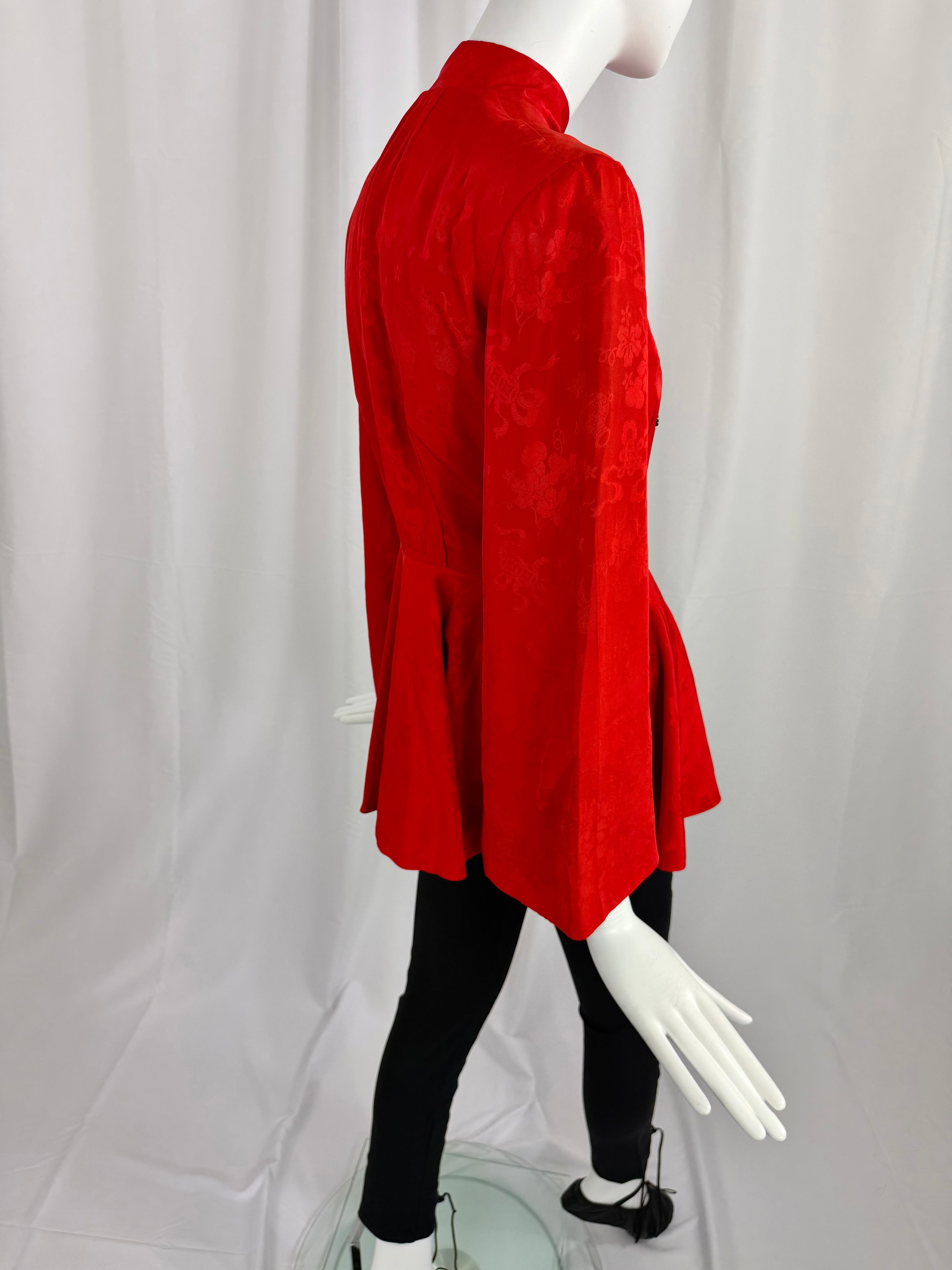 40's Silk Brocade Top