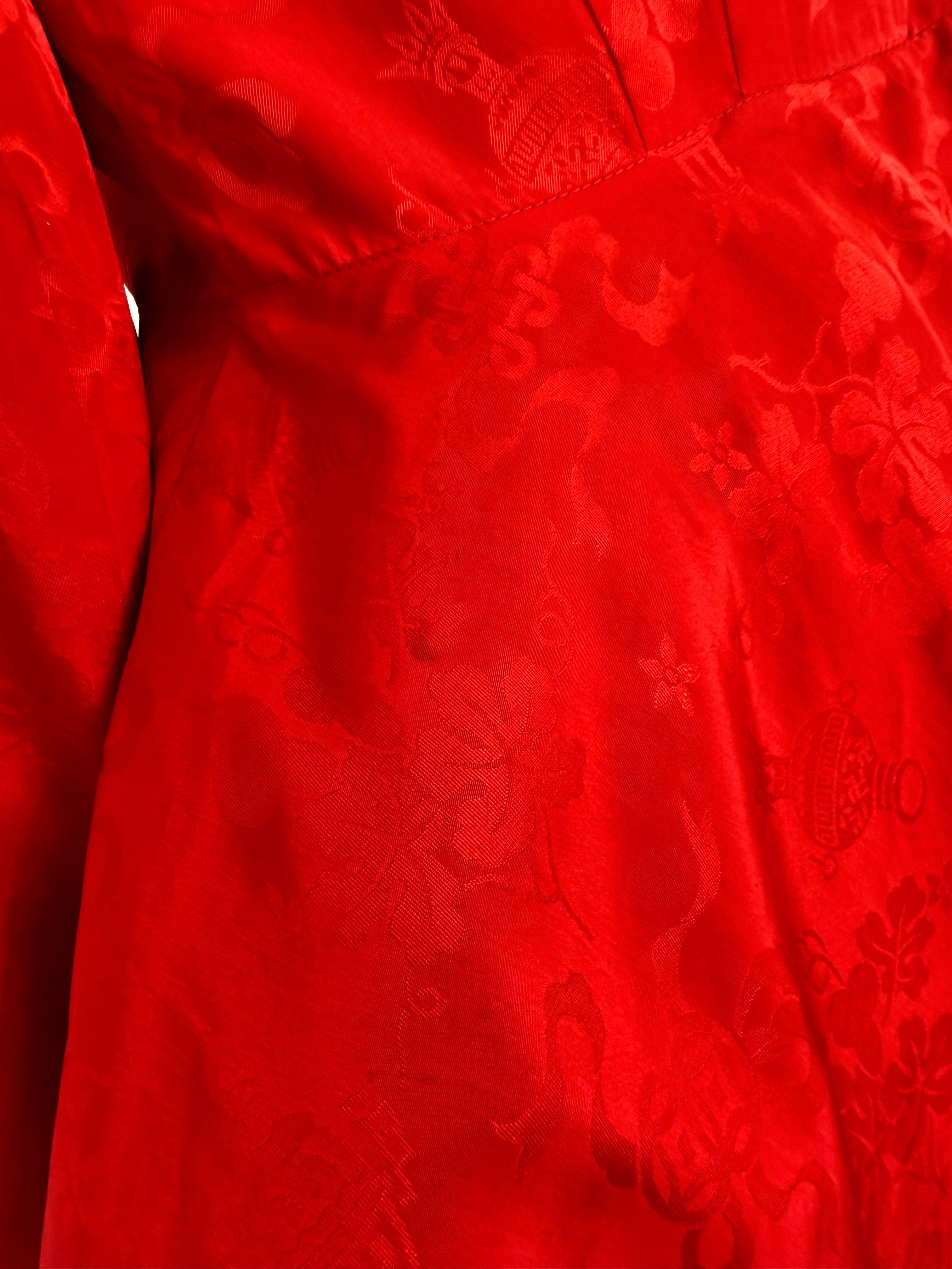 40's Silk Brocade Top