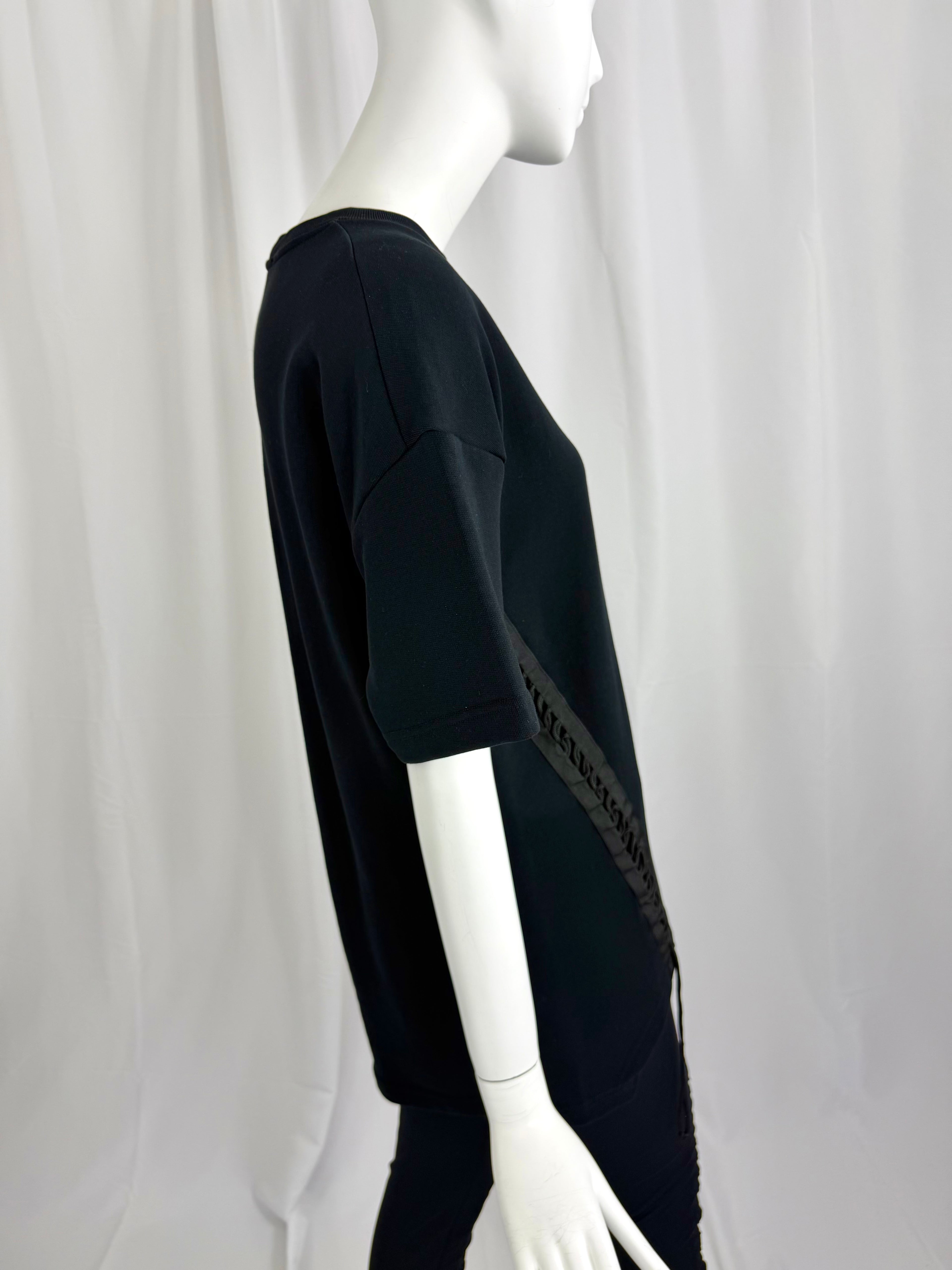 HELMUT LANG Lace Up French Terry Top