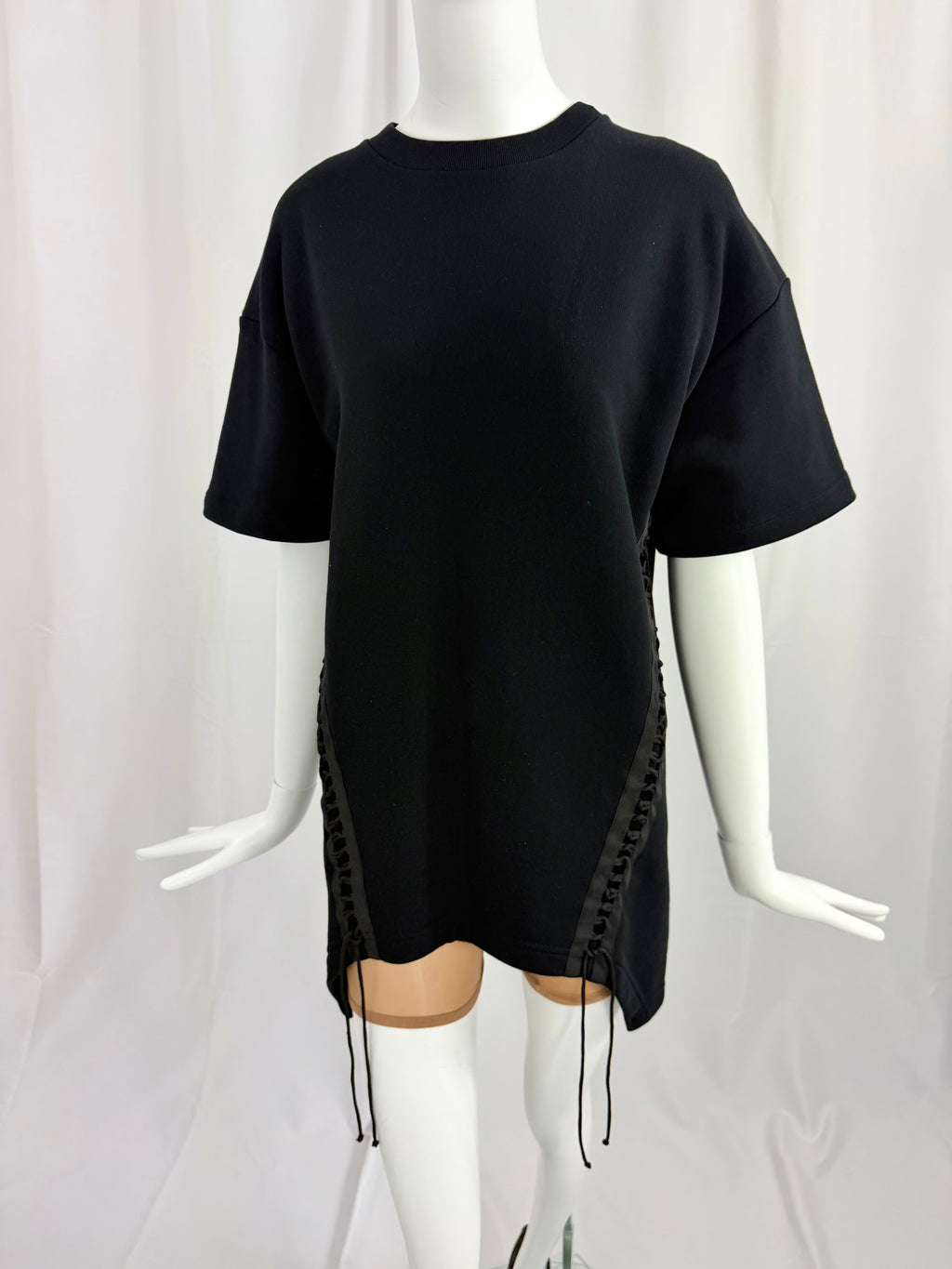 HELMUT LANG Lace Up French Terry Top