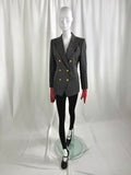 80's ESCADA Gray Pinstriped Blazer