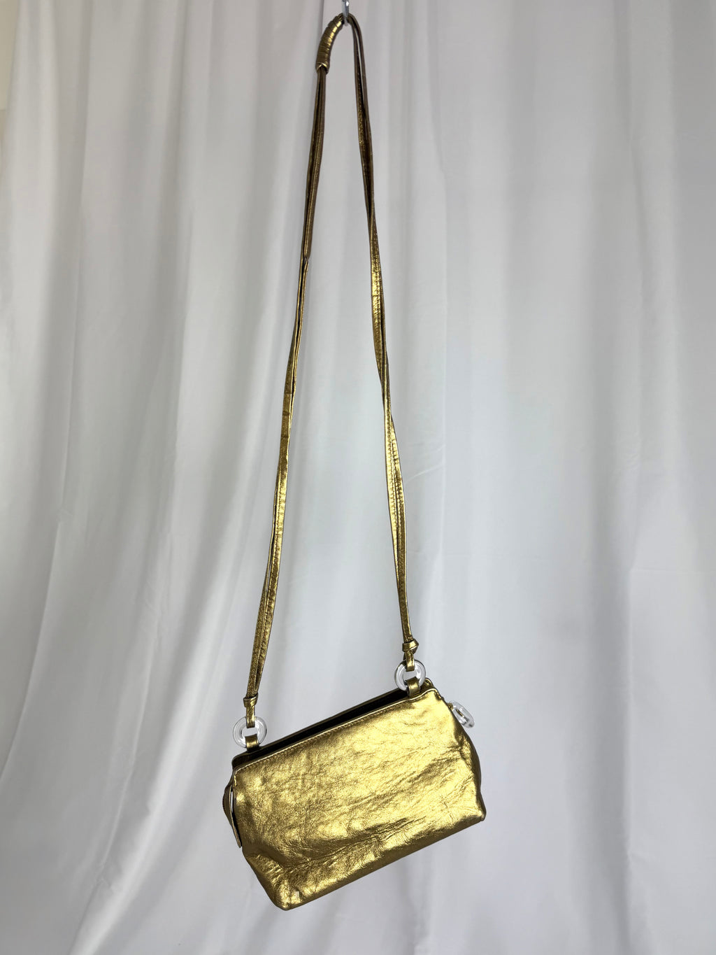 I. MAGNIN Metallic Leather Purse