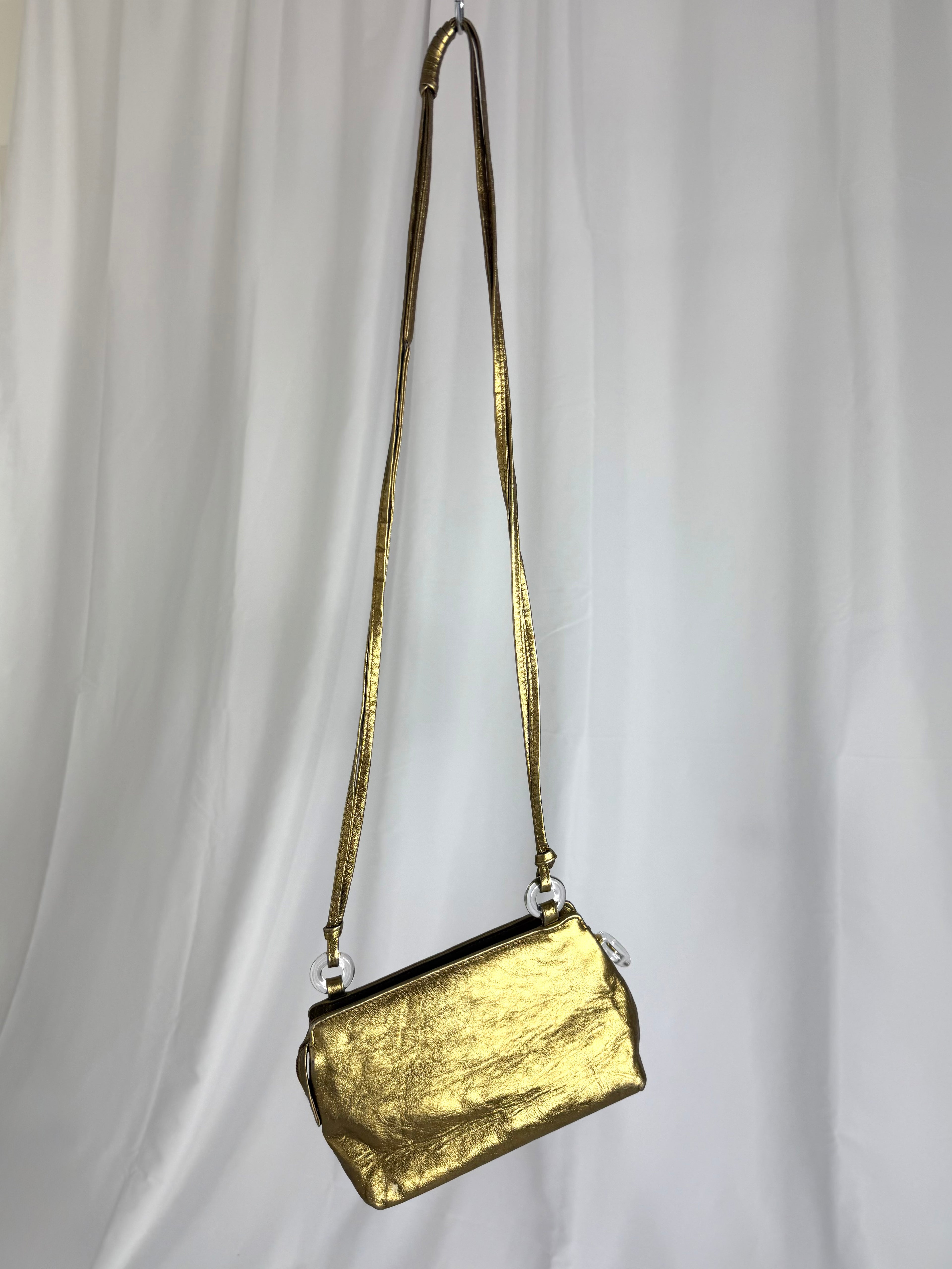 I. MAGNIN Metallic Leather Purse