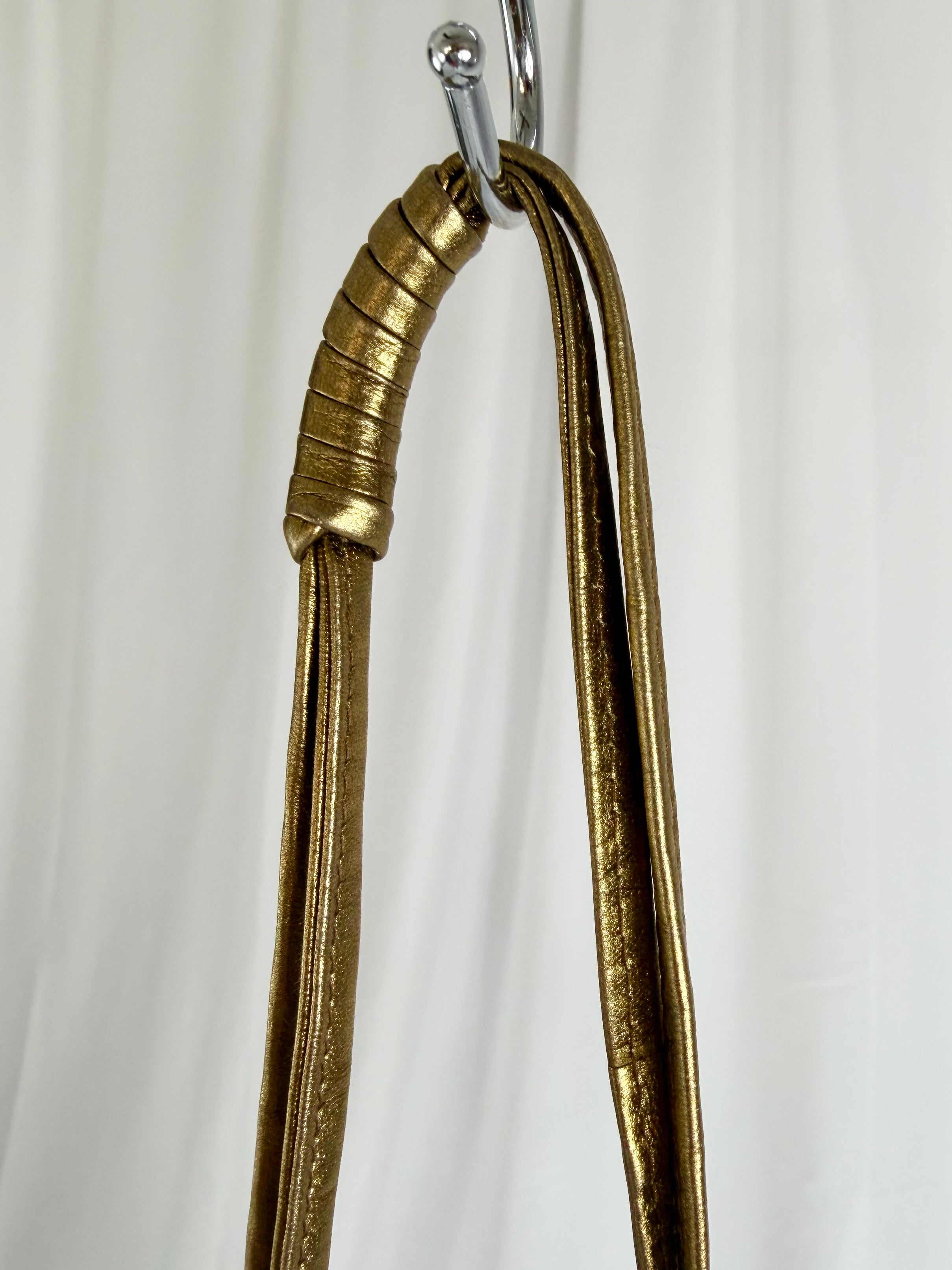 I. MAGNIN Metallic Leather Purse