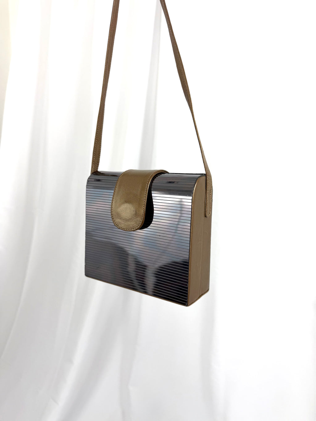 STUART WEITZMAN Mirrored Box Purse