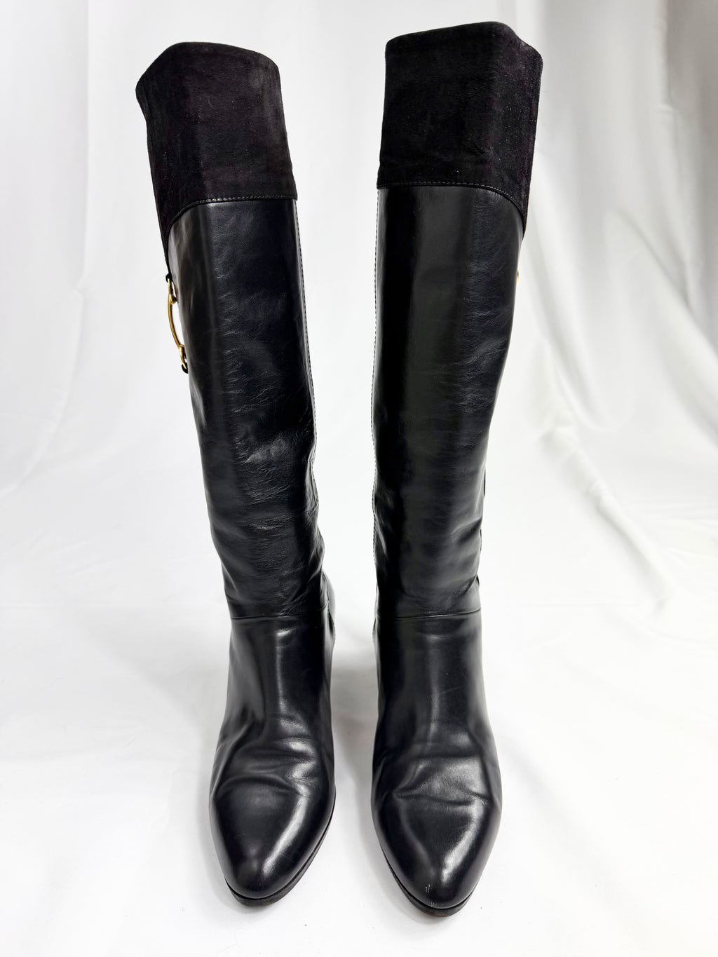80's BRUNO MAGLI Black Leather Boots