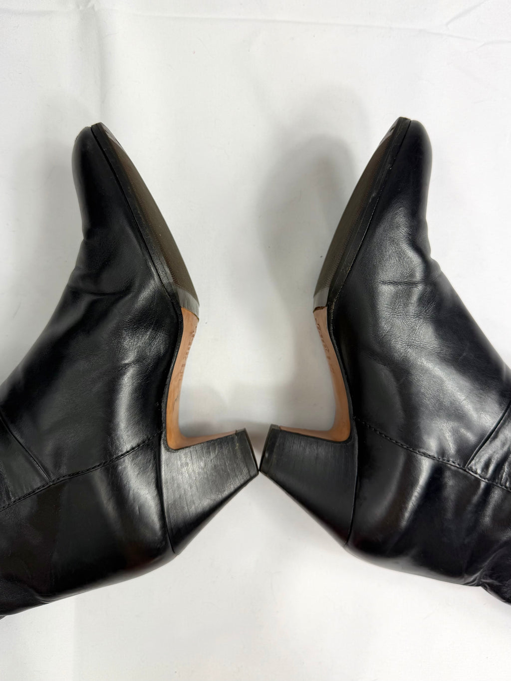 80's BRUNO MAGLI Black Leather Boots