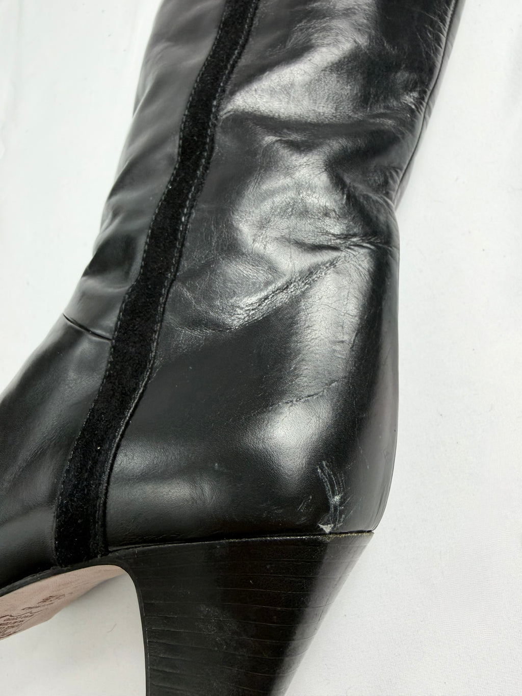 80's BRUNO MAGLI Black Leather Boots