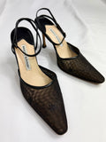 90's MANOLO BLAHNIK Ankle Strap Heels