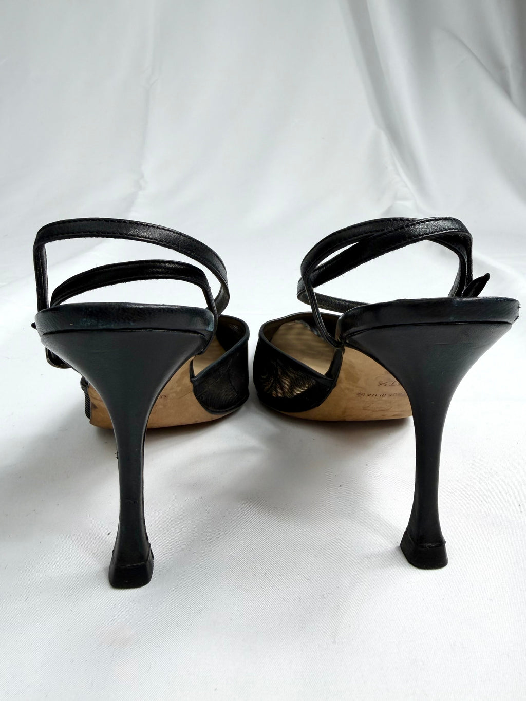 90's MANOLO BLAHNIK Ankle Strap Heels