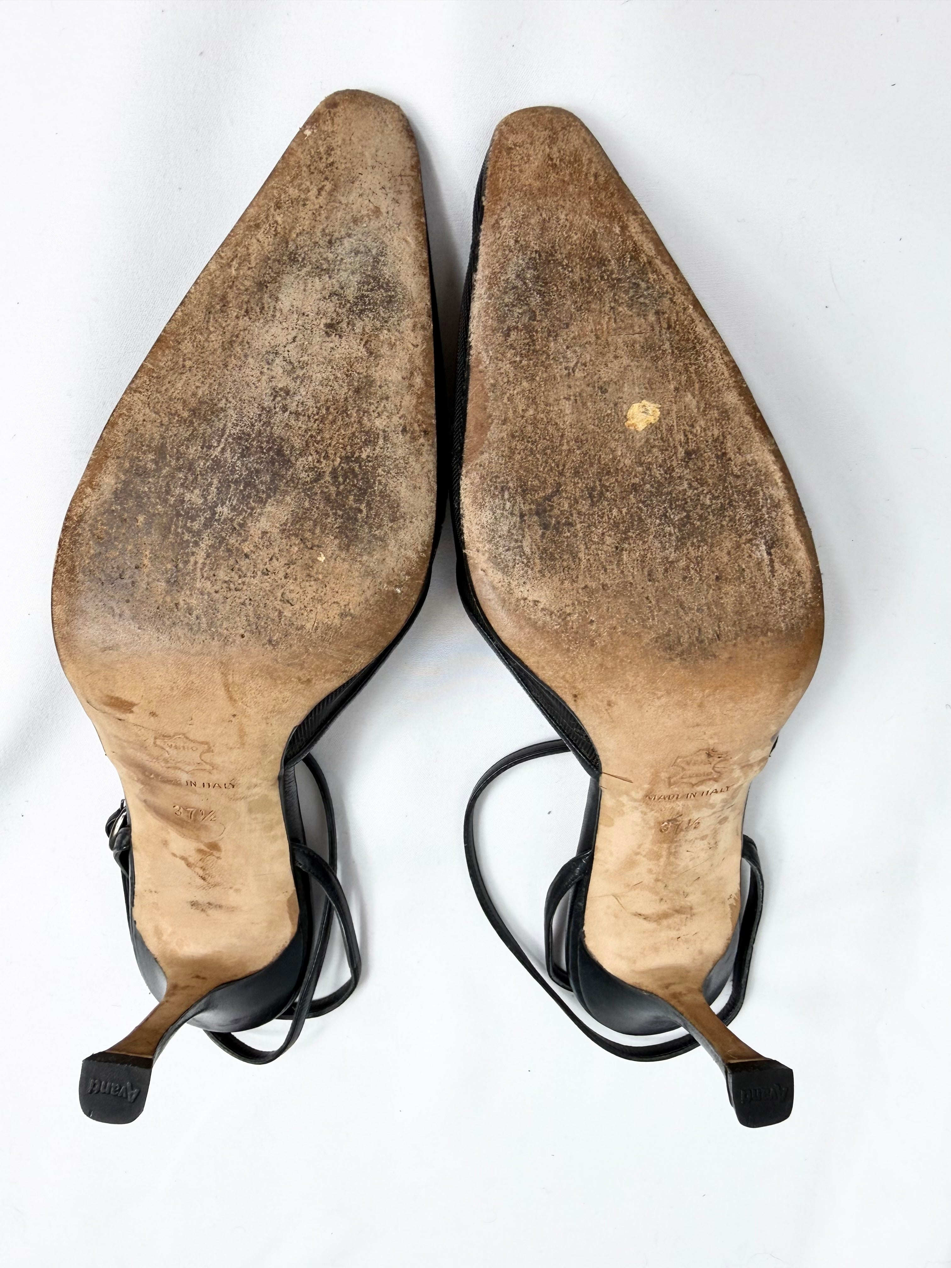 90's MANOLO BLAHNIK Ankle Strap Heels